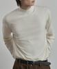WORK ON BODY OFF Kor Semi-Overfit Mock Neck Knit [Ivory]