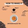 TEA SENSE Orthodox Black Tea | 100 G Loose Leaf | Smooth High-Energy Refreshing Brew | Premium Black Tea from Darjeeling | Makes 50 Cups+