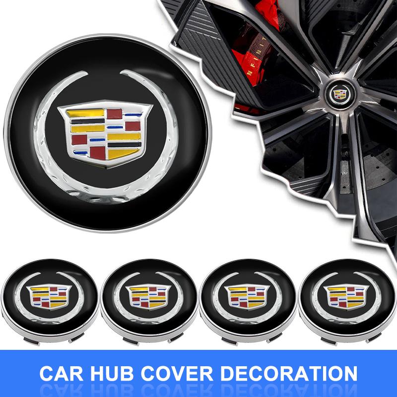 New 56/60mm Car Wheel Center Hub Caps Protector Cover Car Accessories For Cadillac CT4 CT5 CT6 ATS XTS