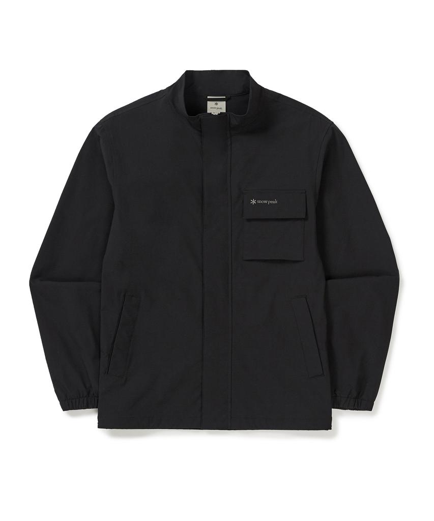 Snowpeak Apparel Cordura Stand-Neck Windbreaker (S25Zmpwb02) Black