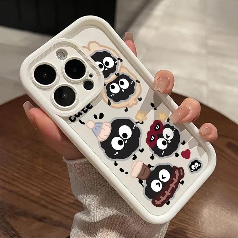 Applicable To Apple 16proMAX Mobile Phone Case, New Iphone14 Advanced Sense 13 Pro Silicone Cute Little Briquettes
