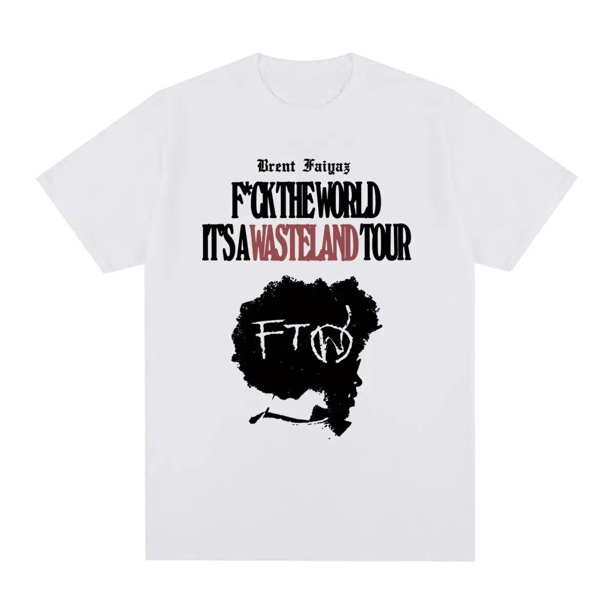 

Винтажная футболка Brent Faiyaz с музыкальным альбомом, хлопковая уличная одежда в стиле хип-хоп, футболка унисекс, новая футболка, женские топы L