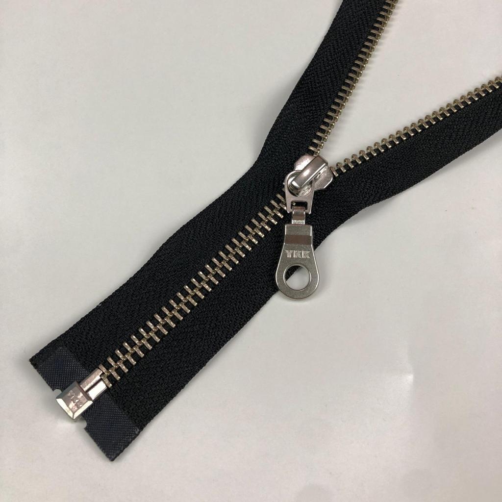 Genuine YKK No. 5 Metal Open/Closed-End Zipper for Apparel, Jackets, Plackets, and Luggage