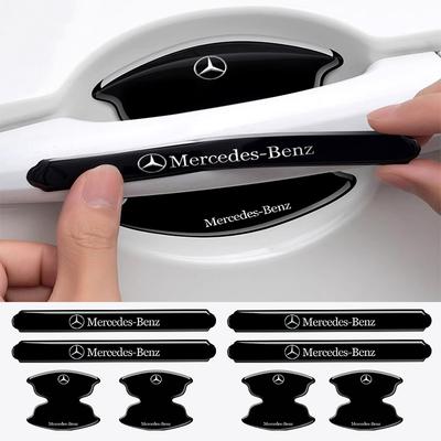 8Pcs Car Door Handle Anti-Scratch Stickers For Mercedes Benz W108 W124 W126 W140 W168 W169 W176 W177 W203 W205 W206 W213 W214