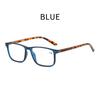 Men's and Women's New Anti-blue Light Farsighted Glasses Retro Square Frame Ultra-light High-definition Presbyopia Glasses +4.0