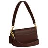 Coach Satteltasche Emmy 23 Logo-Schlossverschluss Ledersatteltasche Handtaschen Damen Messing Ahorn CR667-B4MPL