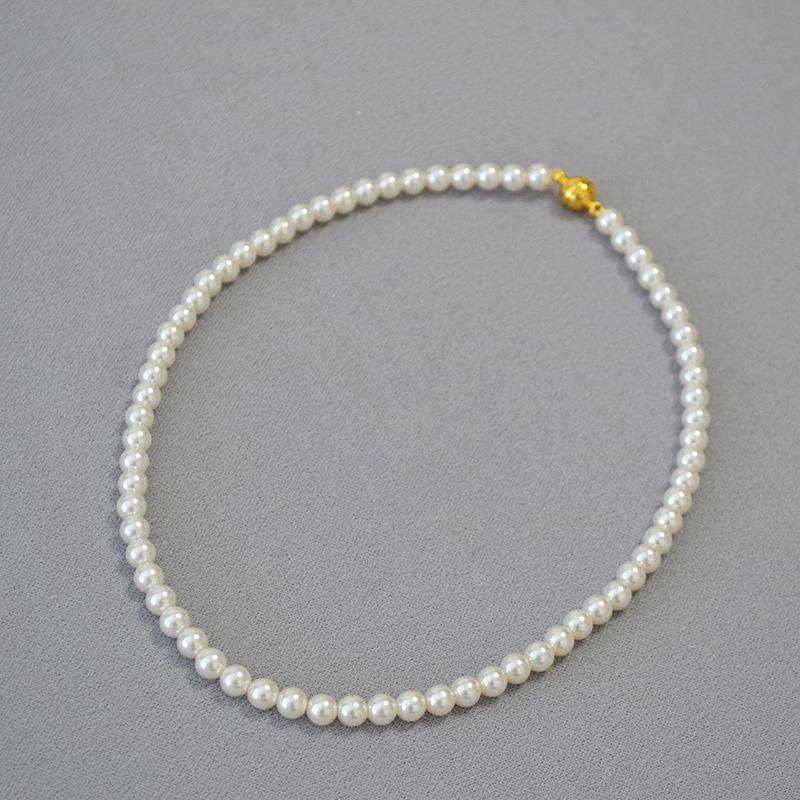 

Элегантное французское жемчужное магнитное ожерелье и цепочка для свитера для женщин