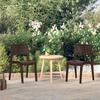 vidaXL Garden Chairs 2 Pcs. Mokka Polypropylene