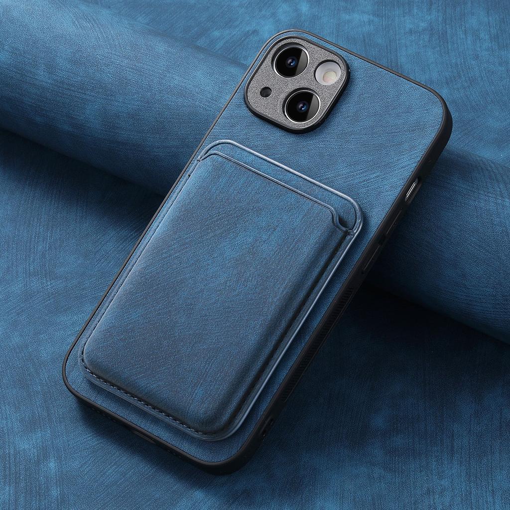 PU Leather for Magsafe Case for iPhone 17 Air 16 15 Pro Max 16e 14 Plus 13 12 11 Pro Magnetic Back Cover with Card Holder XLD12
