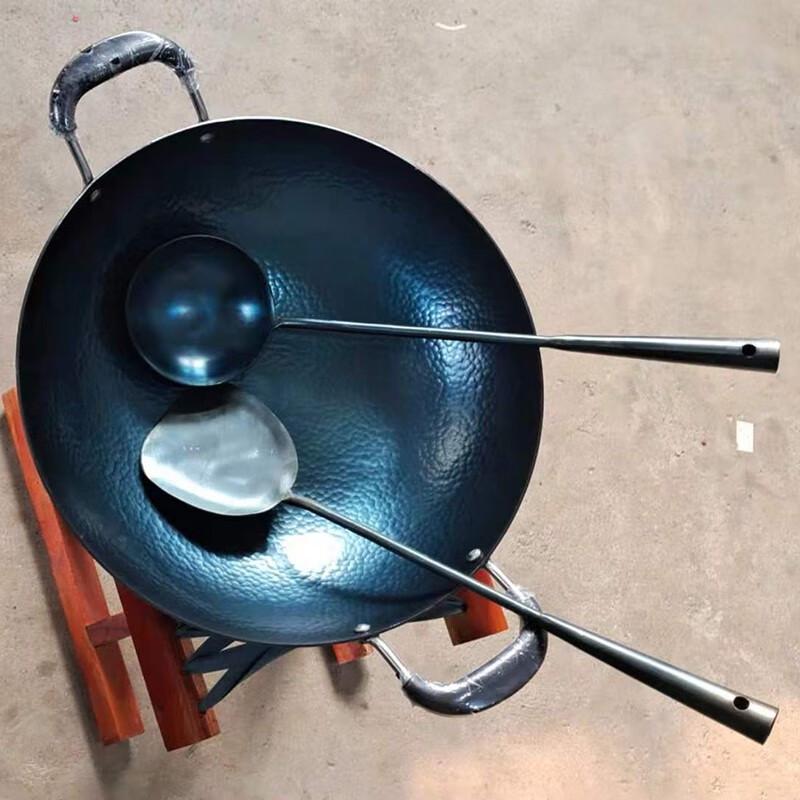 Zhangqiu Handmade Forged Iron Wok Set