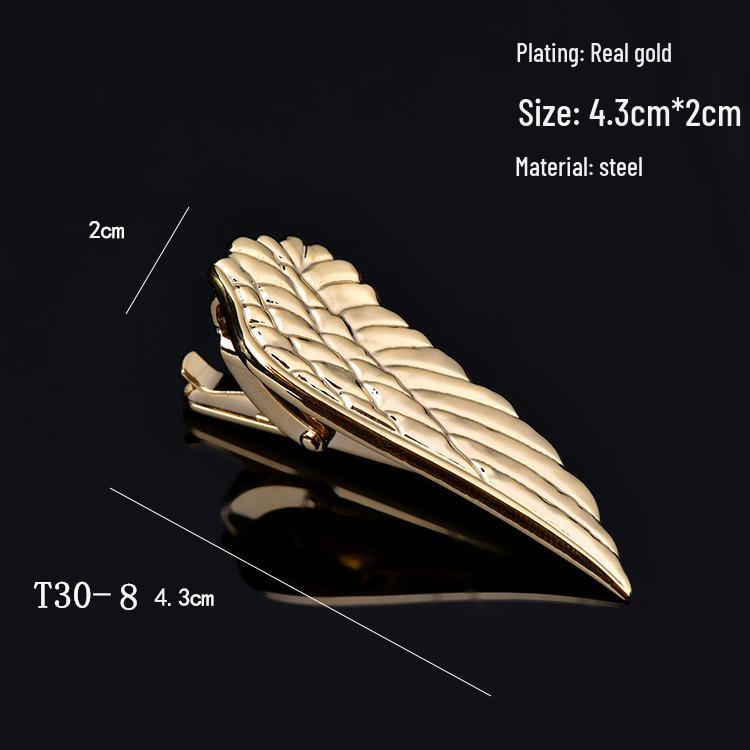 Herren Krawattennadel Kollektion: Goldene Brille, Schlüssel, Anker, Blätter, Schnurrbart, AK, Saxophon, Angelhaken, Pfeife, Kugel, Kragenclips