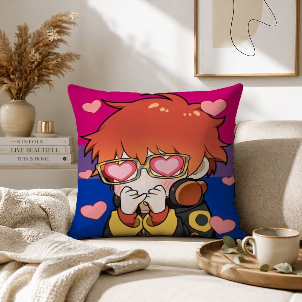 Anime Mystic Messenger Game Pillow Case for Sofa Living Room Home office Decor Protective Cover