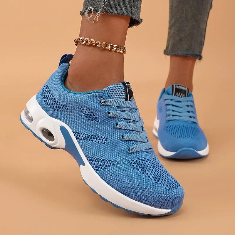 Spring New Women's Sports Shoes Fashionable Breathable Running Shoes 2025 New Lightweight Anti Slip Wear-resistant Flat Shoes