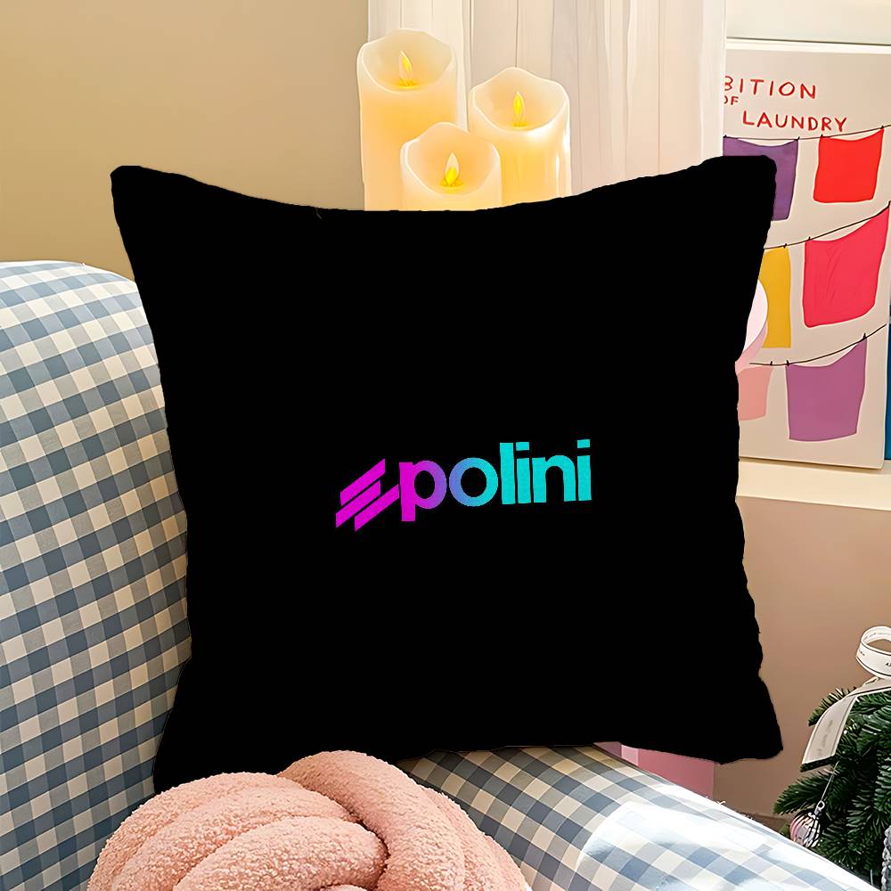P-Polini Italy Scooter Race Cushion Cover Decorative Pillow Sofa Home Decor Case Pillow Cases