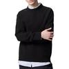 Uniqlo Solid Color Crew Neck Long Sleeve Sweater Unisex Sweater Black 453754-09