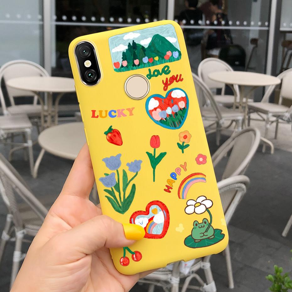 Phone Case For Xiaomi Redmi S2 (Redmi Y2) Lovely Pattern Macaroon Silicone Soft Cover Cases For RedmiS2 S 2 Y2 Fundas