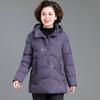 Fashion Slim-fit Hooded Down Cotton-padded Women's New Winter Thickened Warm Temperament Medium and Long Cotton-padded Jacket