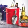 3500ml Beer Chiller Bin Galvanized Iron Beer Cooler Bucket Retro Ice Bucket Champagne