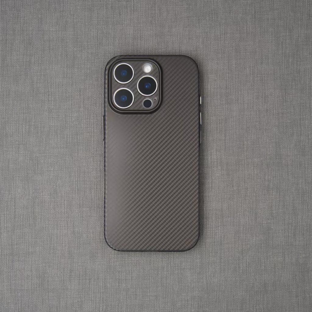 Transparent Carbon Fiber Pattern Case For iPhone 16 15 14 13 12 Pro Max Plus 16E Ultra Thin Cooling Matte Slim Shockproof Cover