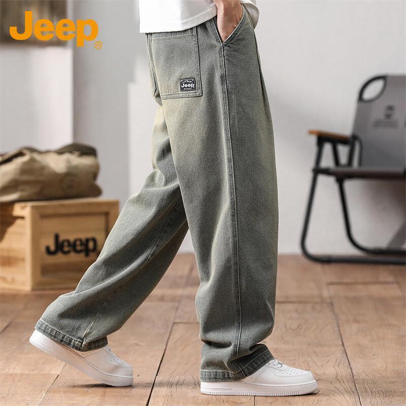 

JEEP Men s Loose Straight-Leg Denim Jeans S