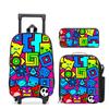 Geometrydash Backpack Geometrydash Elementary And Secondary School Printed Tie Rod Backpack