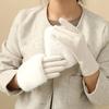 Windproof Touch Screen Gloves Thickened Suede Riding Gloves Fashion Faux Fur Gloves  for Women