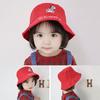 Cartoon Kinder Hut Frühling Sommer Baumwolle Brief Baby Mädchen Junge Eimer Kappe Kinder Sonnenhut Zubehör
