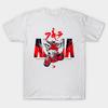 Men Black Print T-shirt Super Large TShirtAkira No-Cut Transfer Paper Print Cotton Tshirt