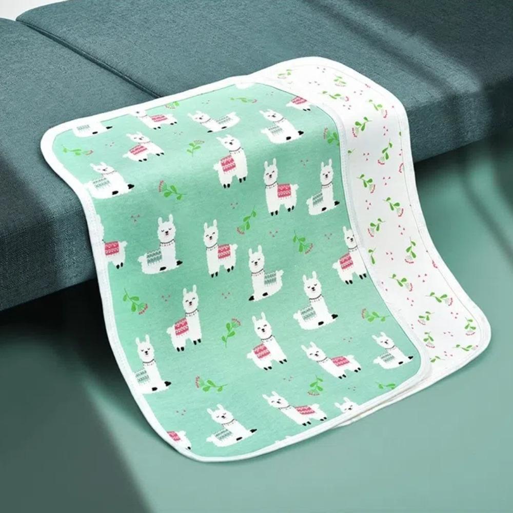 Waschbare Baby-Wickelunterlage Niedliche Cartoon-Bettwäsche Urin-Pads Weiche Baby-Urinmatte Baby