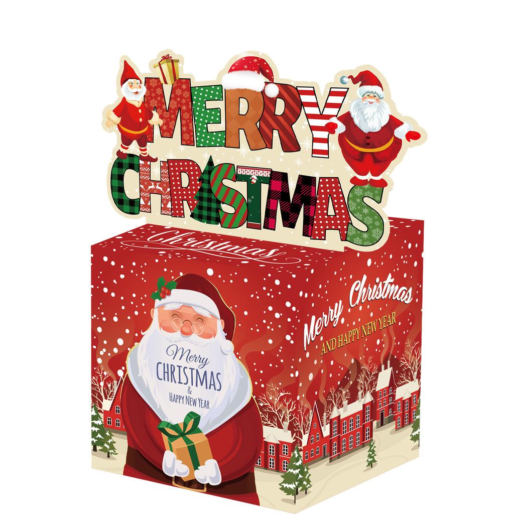 Holiday Santa Claus Coin Bank Red Gradient Material Christmas Celebrations Gifts