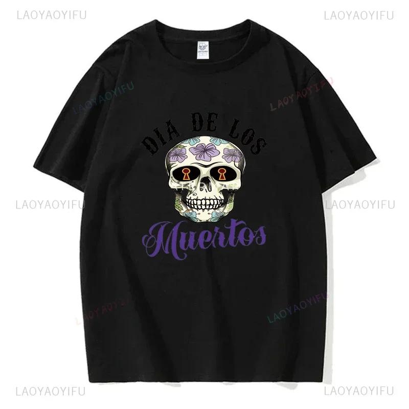 Mexický Den mrtvých ''DÍA DE LOS MUERTOS'' Tištěné tričko Pánské grafické tričko Ležérní pohodlná trička na léto Dámské oblečení