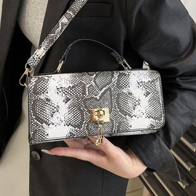 Bolsa de mão de cor sólida tendência 2025, design de nicho, versátil, grande capacidade, bolsa de ombro transversal, com fecho, bolsa feminina de temperamento
