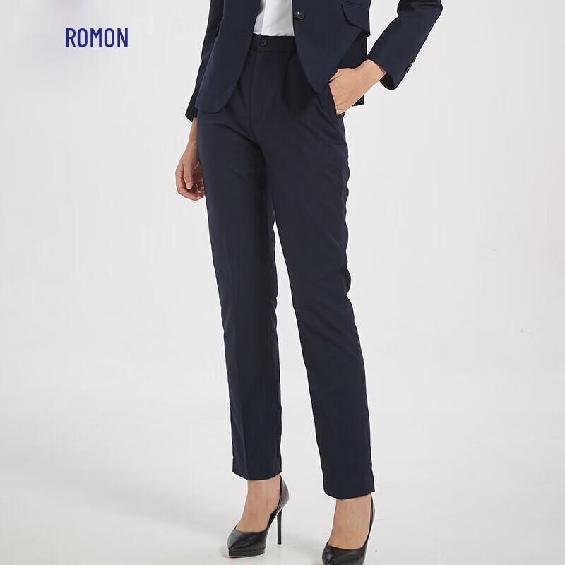 Damen Business Casual Hose mit hohem Bund und geradem Bein