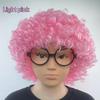 Gift Various Coloured Props Clown Cosplay Football Fans Black Afro Curly Wig Synthetic Wigs Curly Hair Children/Adults Dressing