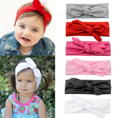 Nouveau Bébé Bandeau en Nylon Doux Lapin Nœud Turban Bandes de Cheveux pour Enfants Filles Bandeau Élastique Accessoires pour Cheveux