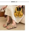 Fashion Versatile Retro Niche Single Shoes 2025 Summer and Autumn New Korean Version Open-toe Straps Flat-bottomed Outer Lace-up Sandals