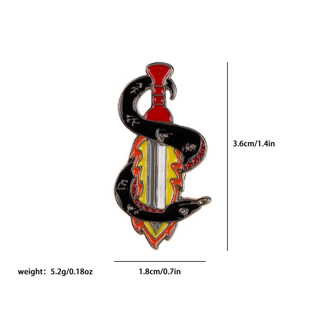 

Греческая мифология Брошь Ангел и Дьявол - Падший ангел Сатана Металлический значок