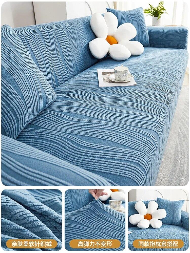 Huse de perne de canapea din catifea jacquard Universale pentru toate anotimpurile Huse de canapea Camera de zi Elasticitate Protector de canapea Decorarea casei