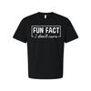 Sarkasm Unisex T-shirt Rolig Fakta Jag Bryr Mig Inte Grafisk T-shirt Mjuk Bomull Bekväm