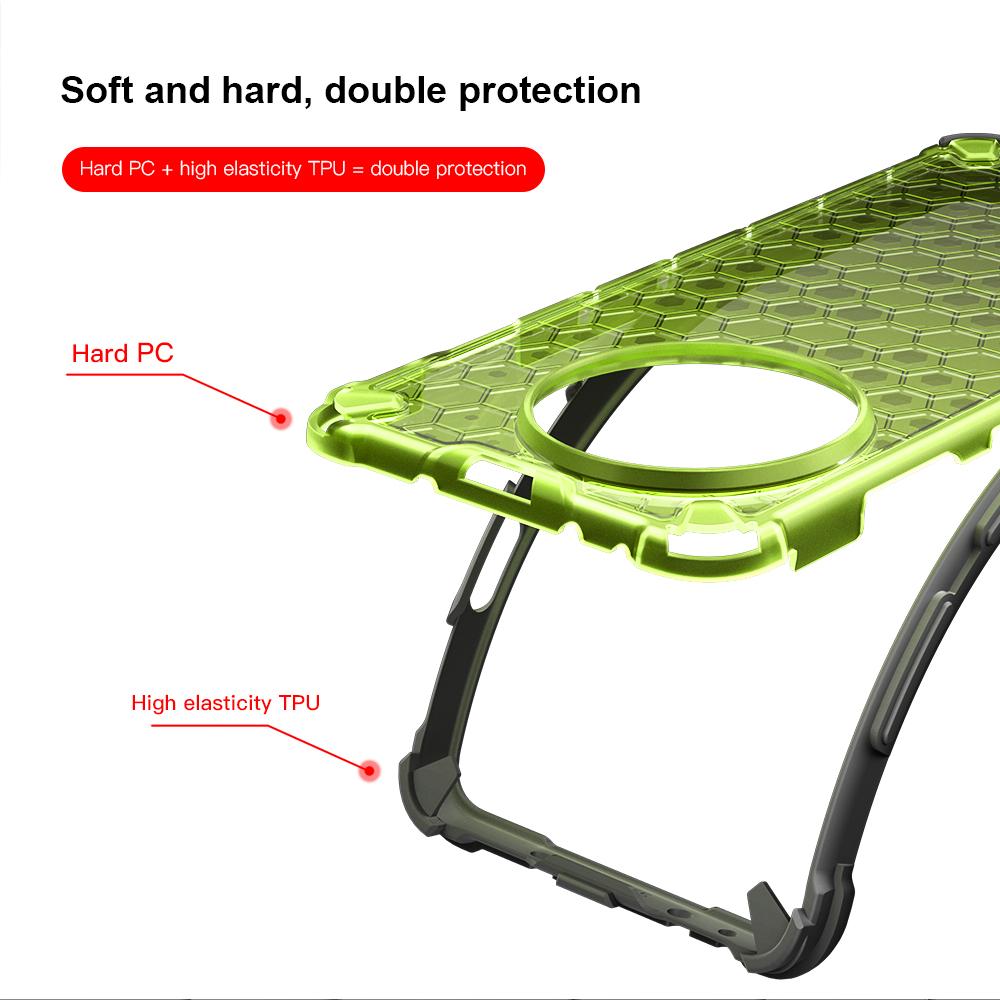 KEYSION Shockproof Armor Case for OnePlus 13R 5G 1+13r Soft Silicone+PC Transparent Honeycomb Phone Cover for OnePlus Ace 5 Pro