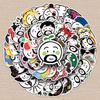 50 Cute Cartoon Expression Stickers for Decorating Phone Cases, Suitcases, Laptops, and More