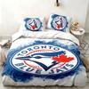 Blue Jays Academy 3-teiliges Set Perfekt für das Schlafzimmer Bequemes Bettwäsche-Set enthält einen Bettbezug und zwei Kissenbezüge Ideales Geburtstags- oder Weihnachtsgeschenk