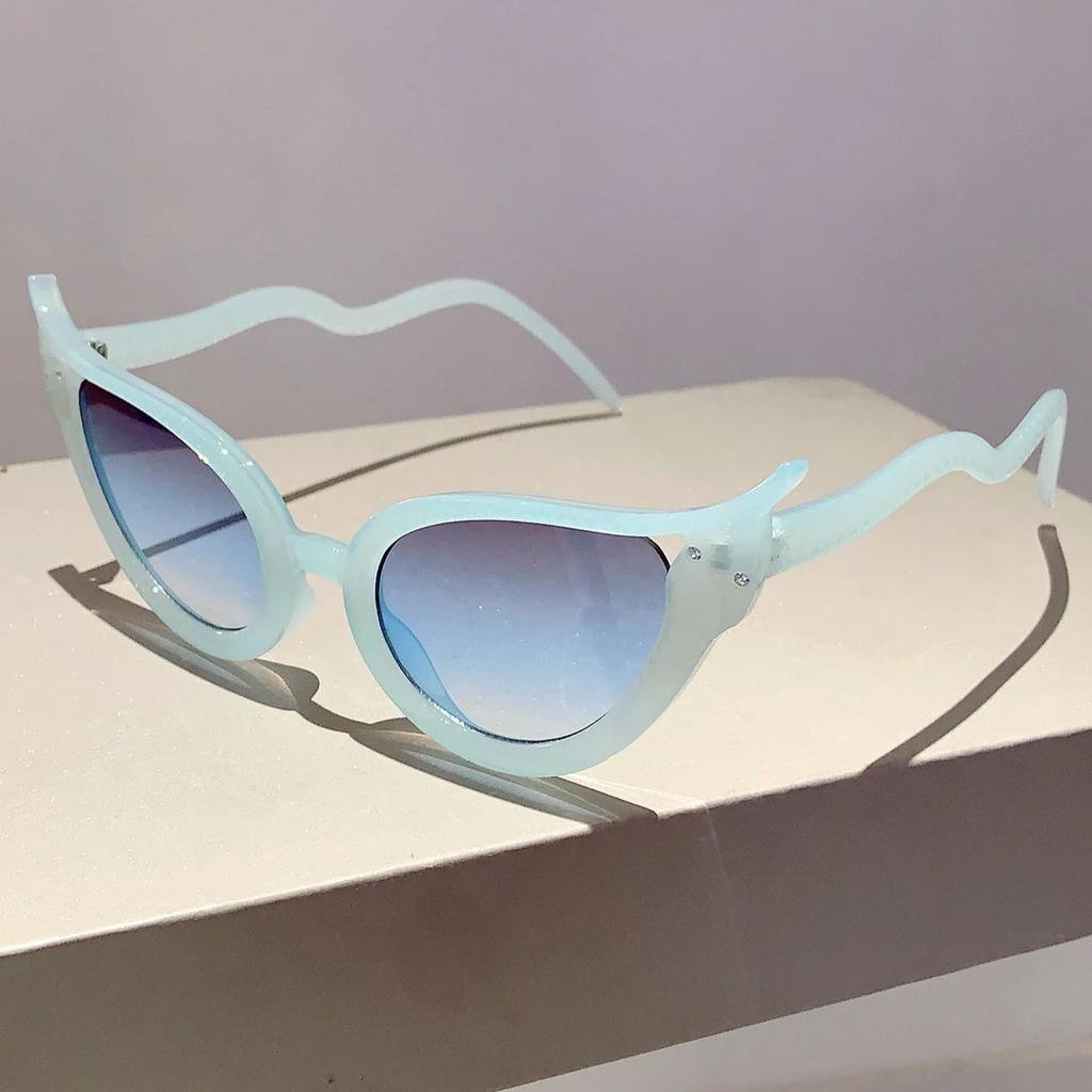 KAMMPT Cat Eye Sunglasses Vintage Snake Frame Multicolor Women Stylish Trendy Brand Design Shade Eyewear