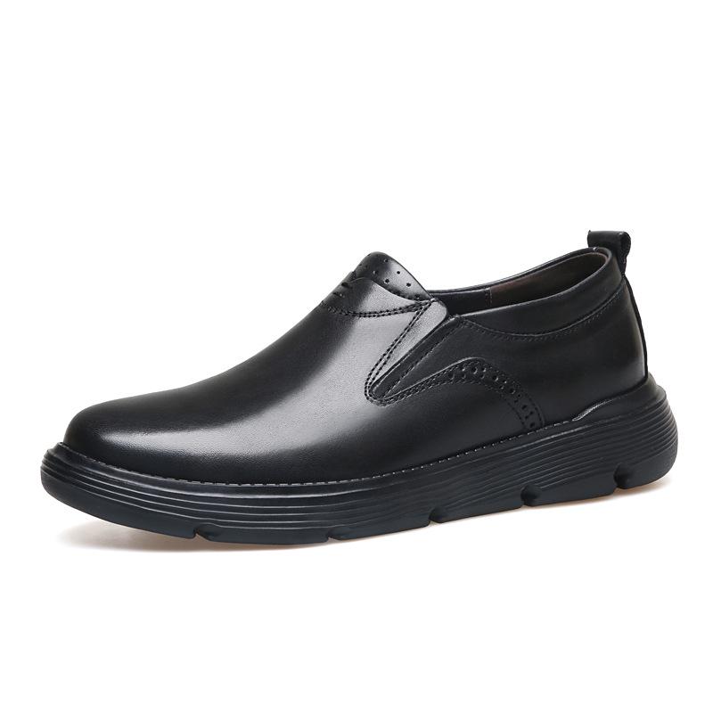 Men s Large Size Genuine Leather Slip-on Casual Breathable Loafers (Sizes 45-50) 43