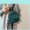 2023 New Velvet Women's Bag Korean Trendy Soft Sister Shopping Backpack Simple Solid Color Student Backpack For Girls Green)