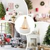 Christmas Tree Candle Holder Tree Decorative Craft Ceramic Tabletop Candlestick For Christmas Home Mantle Winter Holiday