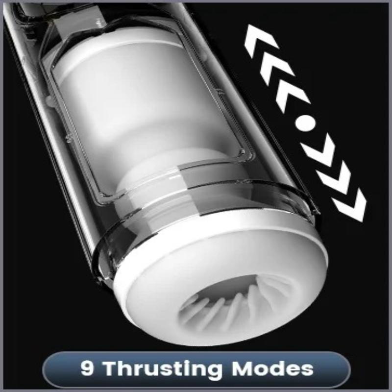 New App Control Intelligent Sex Robot for Men 4-in-1 Heated Suction Telescopic Vibrator Masturbation Cup LCD Display Male Masturbator Penis Exerciser