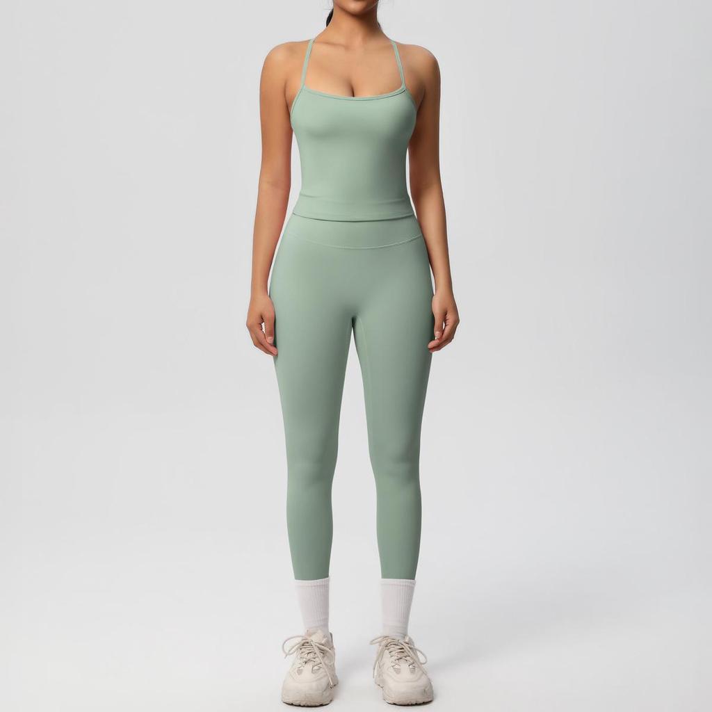 Seamless Nude Double-Sided Brushed Yoga & Running Set