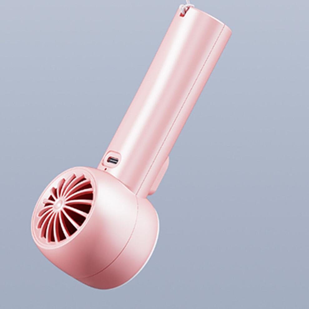 Quiet Handheld Fan 100 Speed Mini Cooling Desk Fan USB-rose F7