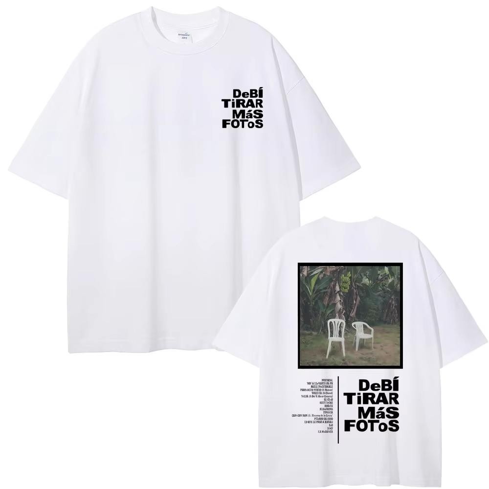 Rap Bad Bunny DeBi TiRAR MaS FOToS DTMF Graphic T-shirt Men's Oversized Streetwear Men Women Vintage T Shirt
